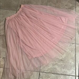 Elegant Pink Tulle Skirt